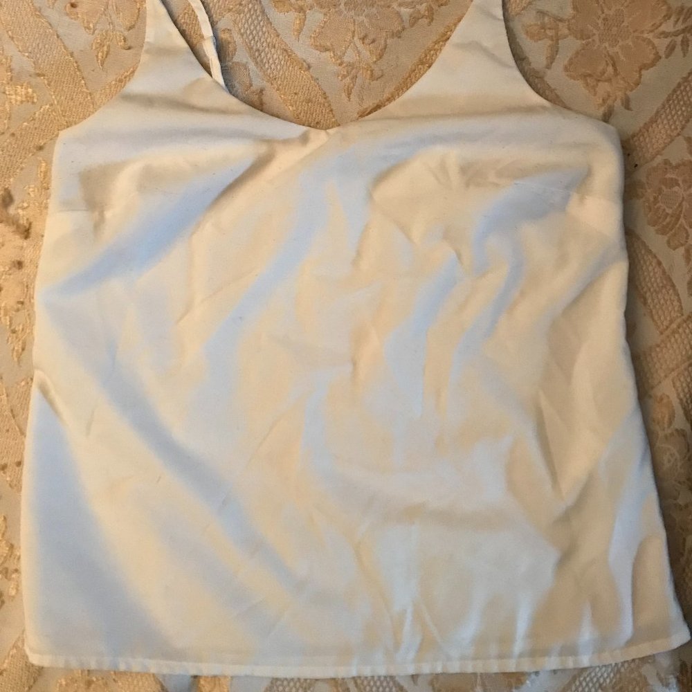 Banana Republic White Essential Layering Tank Top, Adjustable straps